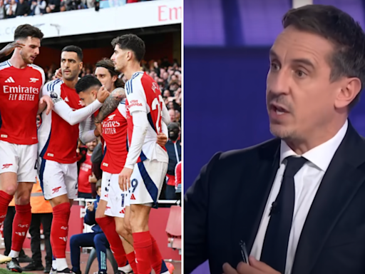 Gary Neville sends warning to Arsenal after nervy win over Southampton