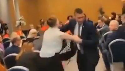 Student 'forcibly thrown out' of Nancy Pelosi event in Dublin over 'Zionist warmonger' comments