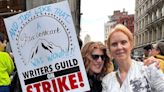 Cynthia Nixon joins NYC protestors in support of Writers Guild of America strike