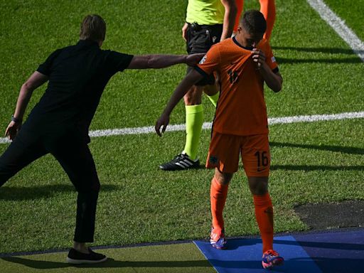 Joey Veerman in tears after early substitution in Euro 2024 two years on from controversial Rangers comments