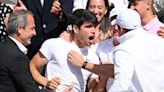 Carlos Alcaraz, tras revalidar su título en Wimbledon: "No me considero un campeón todavía, no uno como ellos"