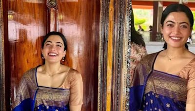 Rashmika Mandanna’s Blue Coorgi Saree Look Is The Perfect For Your BFF’s Wedding - News18
