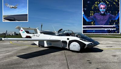 Music legend becomes first to pilot new ‘flying car’ backed by Elon Musk