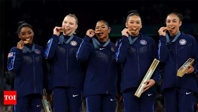 Simone Biles inspires US women's team to Olympic gold, Irish swimmer Daniel Wiffen makes history | Paris Olympics 2024 News - Times of India