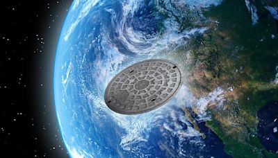 Was a manhole cover really launched into space?