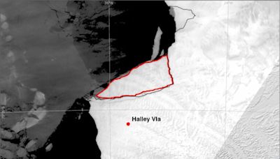 Maps show iceberg the size of Las Vegas breaking off from Antarctica