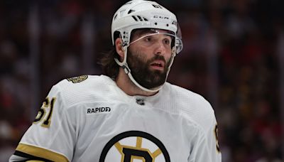 Watch Pat Maroon level Leafs player into Bruins bench with massive hit