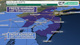 Parts of Philadelphia region will be under Freeze Warning as temperatures plummet