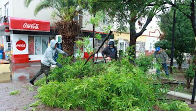 Continúan las acciones de ayuda tras la intensa lluvia en Aguascalientes