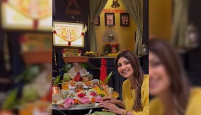 Navratri 2024: Shilpa Shetty Sets Up Mata Ka Darbaar, Cooks Delicious Prasad