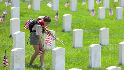 Photos: Scouts from the Greater St. Louis Area Council plant flags for Memorial Day