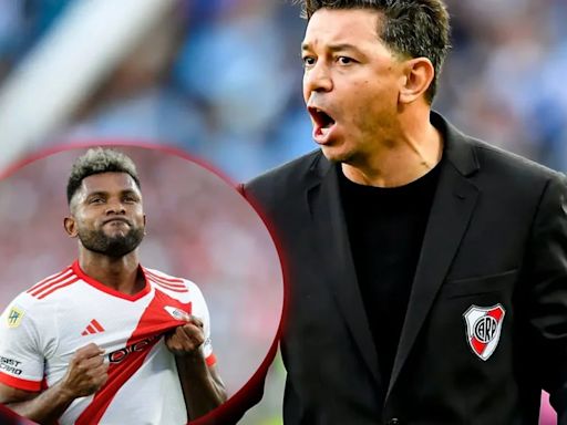 Marcelo Gallardo tendría entre ojos a Miguel Ángel Borja: “Te lo cobro”