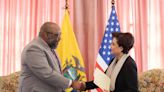 Arthur Brown, nuevo embajador de Estados Unidos en Ecuador, presentó sus cartas credenciales a la canciller