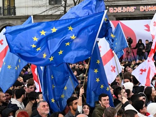 EU halts Georgia's membership bid, freezes financial aid over 'undemocratic' law