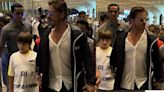 Shah Rukh Khan And Son AbRam Melt Hearts At Airport, Fans Swoon Over Adorable Bond