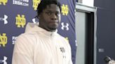 Video: DE RJ Oben’s first Notre Dame press conference