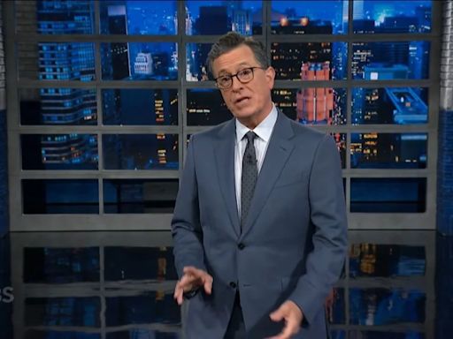 Stephen Colbert Defends Clooney for Leaving Biden Fundraiser Early: ‘He’s Out Protecting Gotham as Nipple Man’ | Video