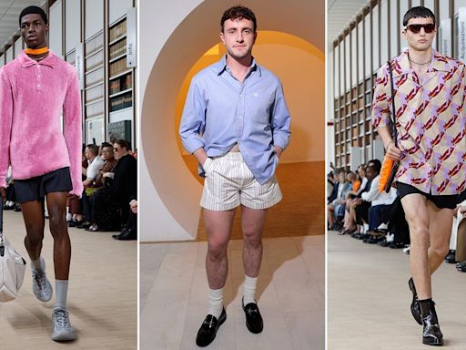 Gucci’s show taps into the trend of ‘sexy but nerdy’ short shorts for men