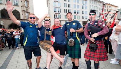 Scotland fans guzzle hair of the dog steins in Munich ahead of Germany opener