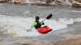 Trying out the new whitewater flume at Zink Lake