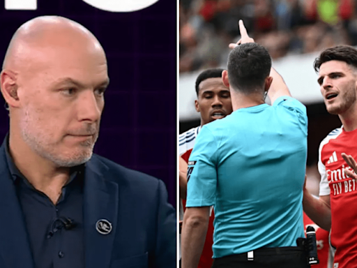 Howard Webb admits mistake before Declan Rice red card in Arsenal vs Brighton