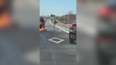 Heroic motorists rescue woman from burning vehicle on New York expressway