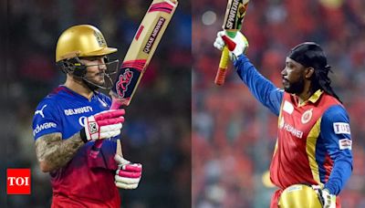 Faf Du Plessis breaks Chris Gayle's 'triple' record | Cricket News - Times of India