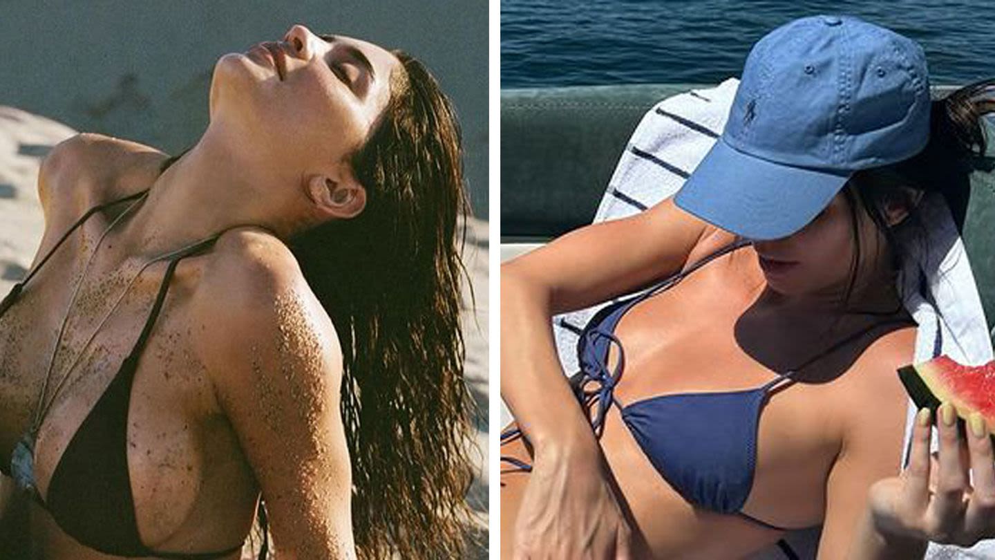 Kendall and Kylie Jenner Offer Two Different Takes on the String swimsuit