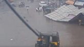 Watch: Two injured after massive billboard collapses in Thane amid incessant rain