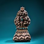 珍品西藏工藝浮雕鏨刻印章  工藝精湛 器型精美 重4800克 高31公分 寬15公分54000 00387911875