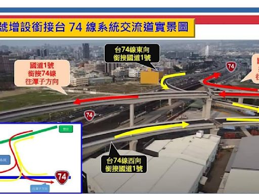 國道1號銜接台74線交流道通車｜警全面啟動交通疏導 | 蕃新聞