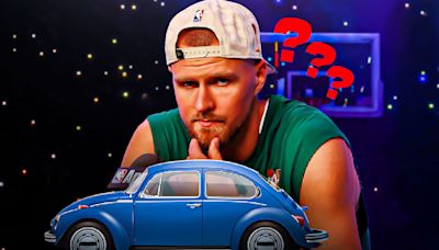 Celtics fans wondering how 'jacked' Kristaps Porzingis gets into tiny cars