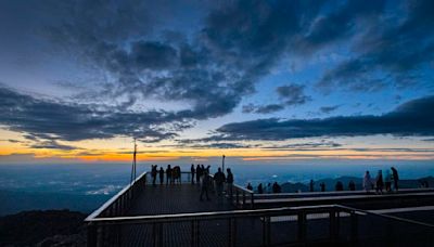Drive or ride train up Pikes Peak for rare sunrise opening