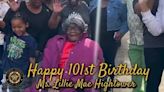 Henry County, DeKalb County deputies throw parade for woman’s 101st birthday