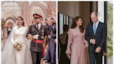 Prince William and Kate Middleton made a surprise appearance at the Crown Prince of Jordan's glitzy royal wedding