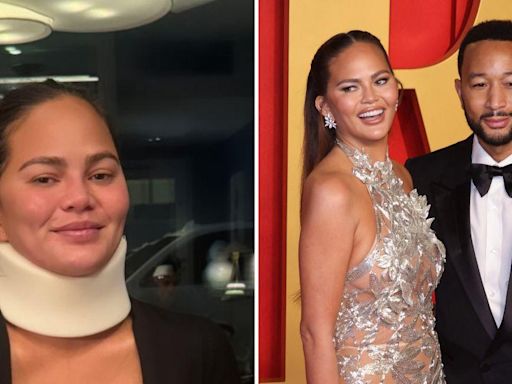 Chrissy Teigen Says Recent Neck Injury Isn't Why She and John Legend Skipped 2024 Met Gala