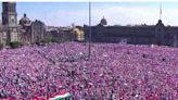 Manifestastes llenan el Zócalo Capitalino al grito de "Mi Voto no se toca"