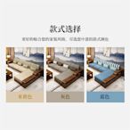 中式實木沙發客廳大小戶型新中式全實木家具簡約現代布藝套裝組合