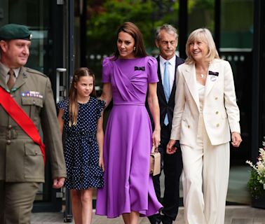 Kate attends Wimbledon men’s final with Princess Charlotte