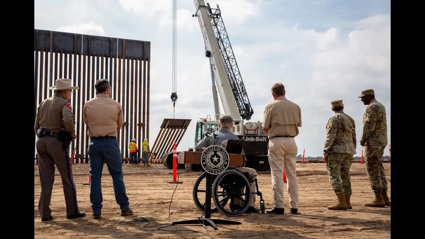 At half a mile a week, Gov. Greg Abbott’s border wall will take around 30 years and $20 billion to build