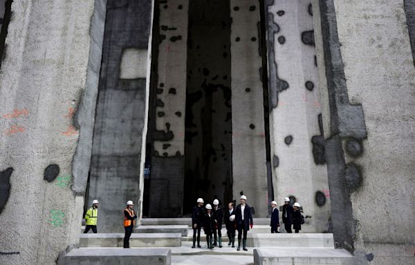 Paris inaugurates giant water storage basin to clean up the River Seine for Olympic swimming