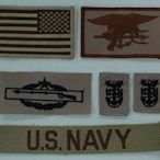 美國海軍海豹特種部隊領導士官長布章#658(一組6個).特價$390.軍品.裝備.徽章臂章.階級章