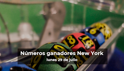 Lotería de Nueva York en vivo: resultados y ganadores del lunes 29 de julio de 2024 - El Diario NY