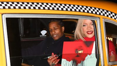 Rihanna & A$AP Rocky Board Old-Fashioned NYC Yellow Taxi for Mother's Day