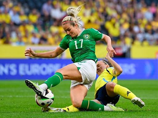 As it happened: Ireland suffer narrow defeat to Sweden in Euro 2025 qualifier