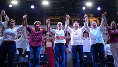 Cierre de campaña de Margarita González en plaza de armas, de la mano con Claudia Sheinbaum