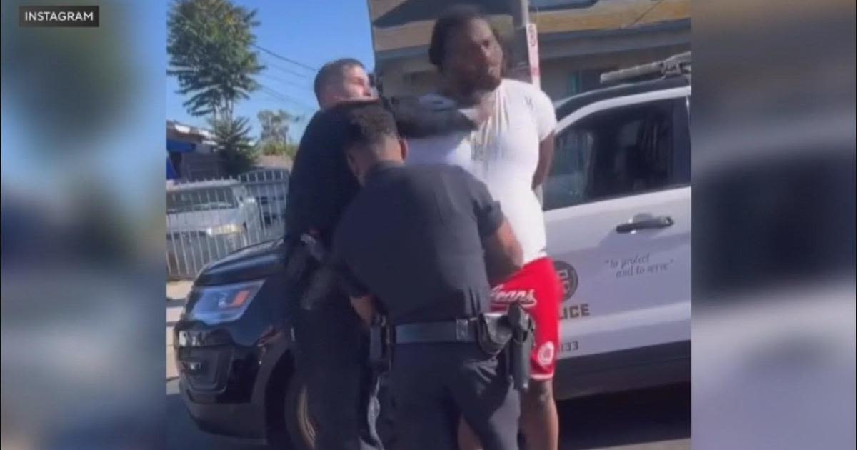 LAPD officer suddenly punches man under arrest during traffic stop