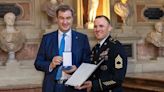 US soldier receives Bavarian medal for thwarting knife attack at German mall