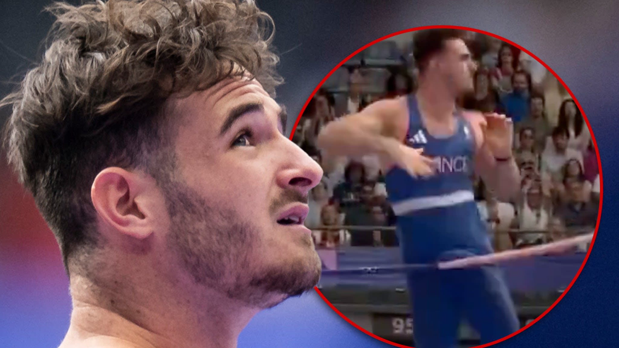 Pole Vaulter's Bulge Catches on Crossbar, Knocks Him Out of Olympics