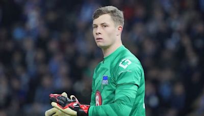 Fußball - Berlin - Hertha-Torwart Ernst zurück im Mannschaftstraining